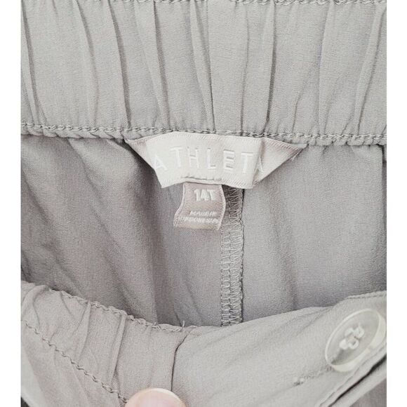 Athleta Skyline II Paper Bag Waist Pants in Light Grey Size 14 Tall - Picture 8 of 12